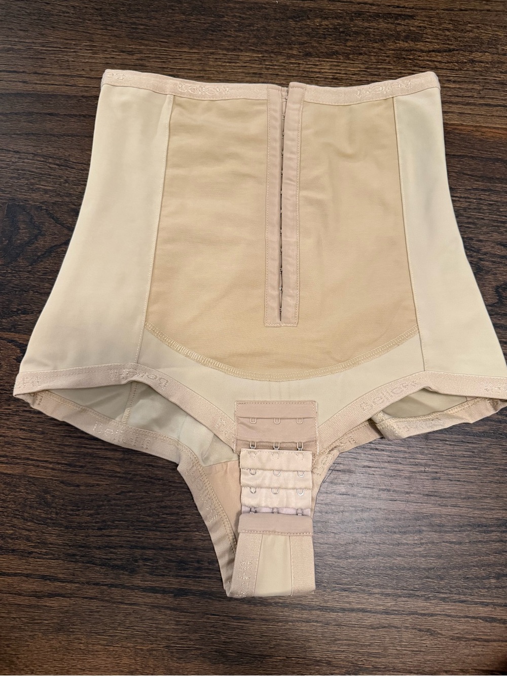 Bellefit Girdle Corset - High-Waist Nude Shaping Briefs with Hook Closure